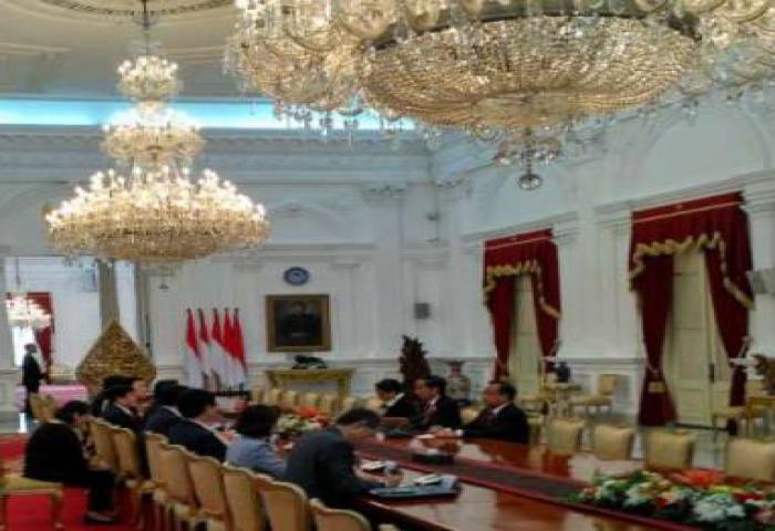 Presiden Jokowi Terima Kunjungan Kehormatan Parlemen Korsel